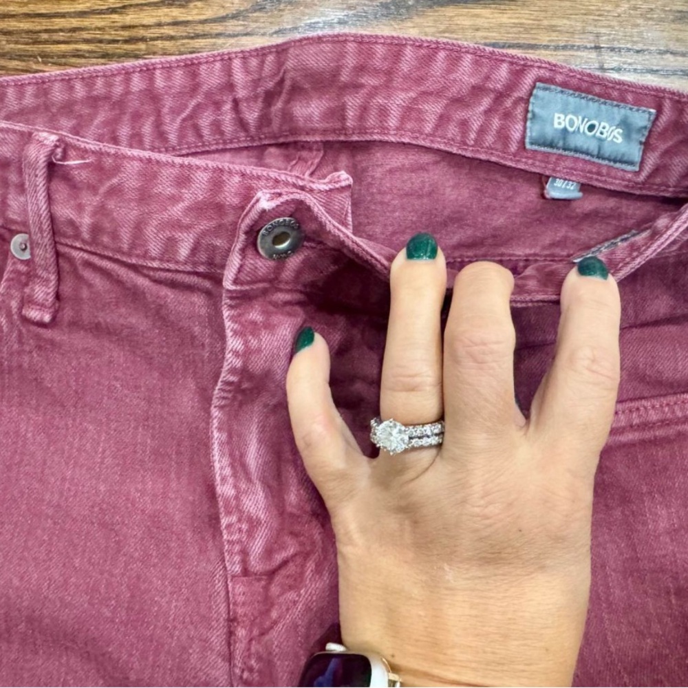 Bonobos Men’s Maroon Travel Jeans